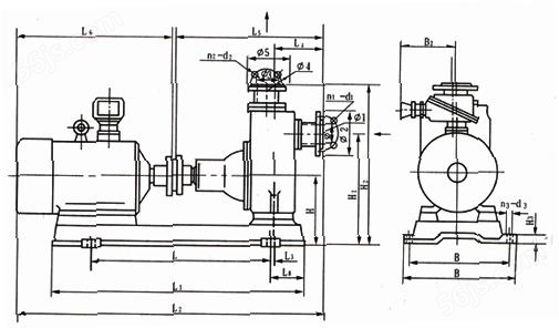 CYZ-A型自吸油泵安装图